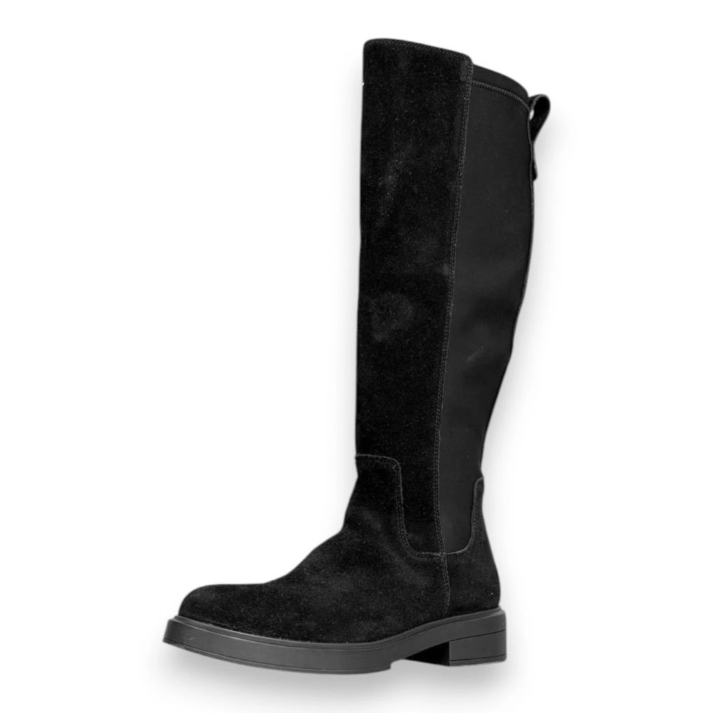 Boss High Vanity Women's Black Leather Boot Us 7 (Uk 4 Eu 37) $272